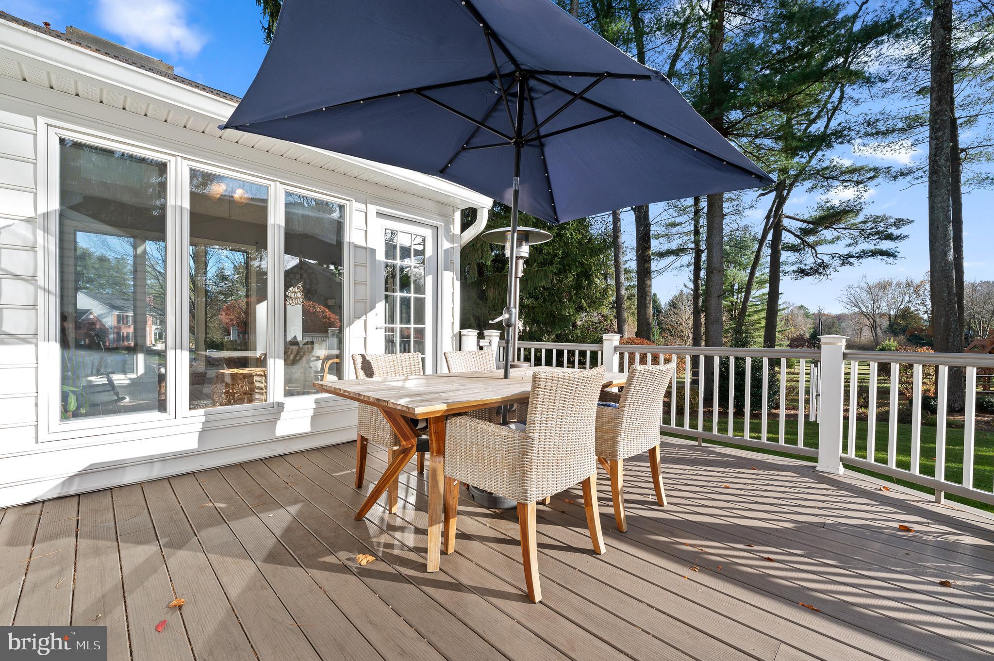 6 Willow Pond Road Malvern, PA 19355 - Photo 30 of 36 Composite Decking Overlooking Rear Yard