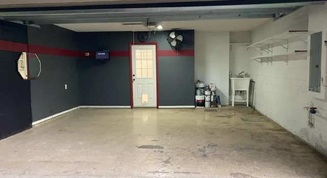 a backyard of a house with a yard