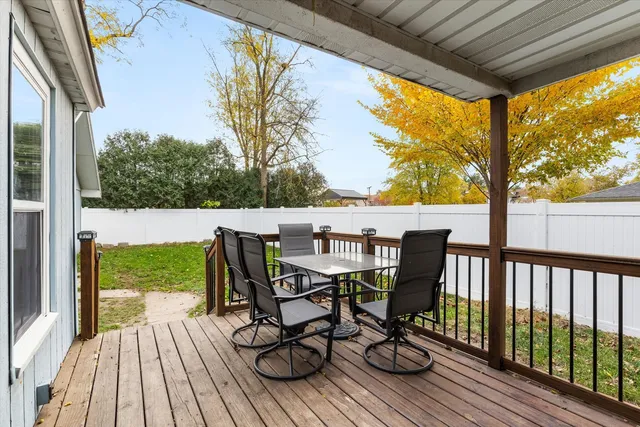 a view of an outdoor space with furniture