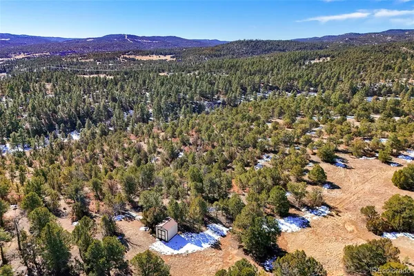 a view of city and mountain