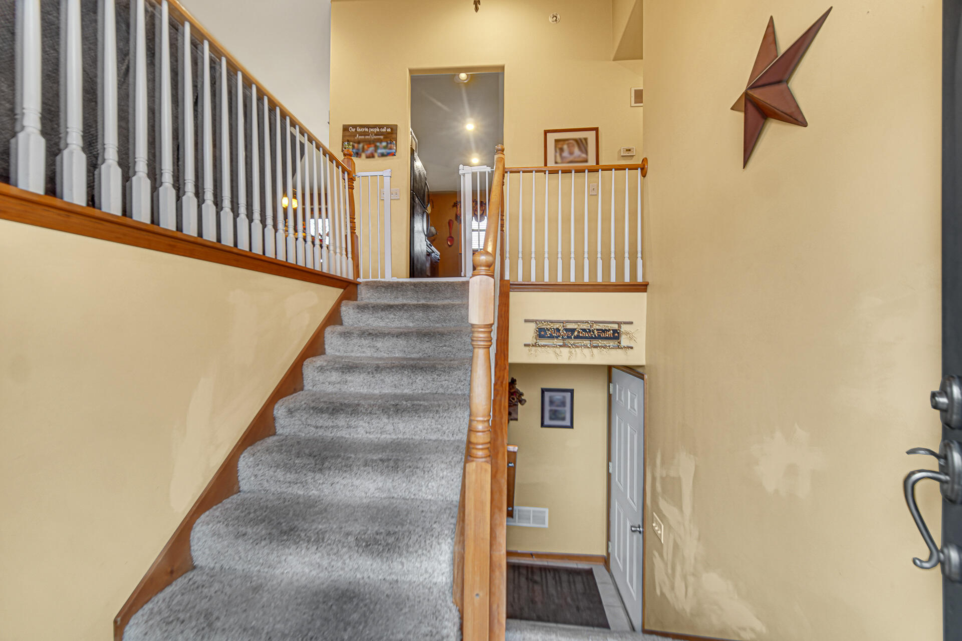 505 North Washington Street Hebron, IN 46341 - Photo 4 of 27 a view of a hallway with staircase