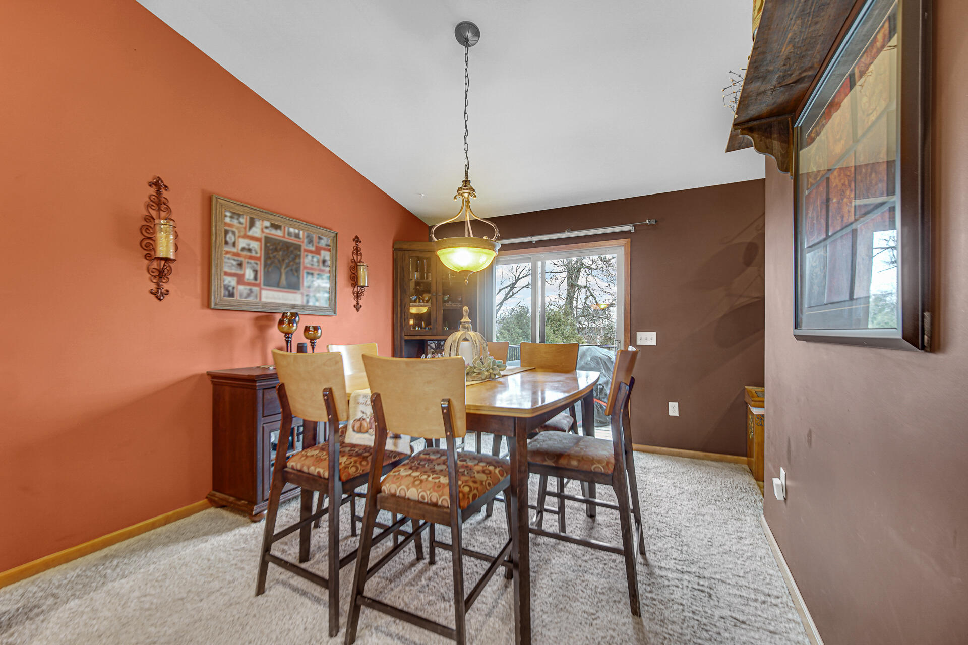 505 North Washington Street Hebron, IN 46341 - Photo 8 of 27 a view of a dining room with furniture window and outside view