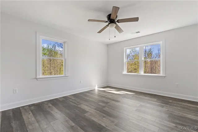 wooden floor in an empty room
