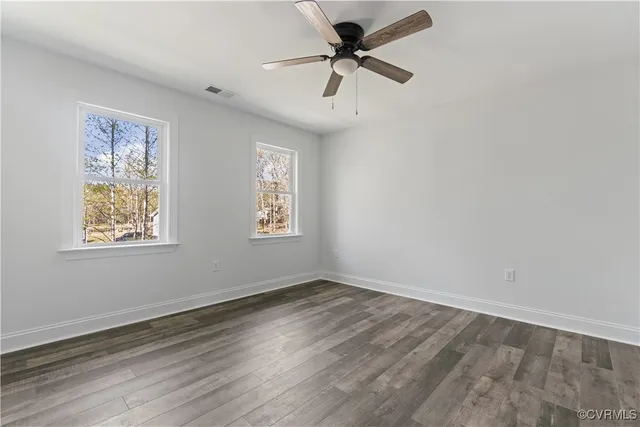 wooden floor in an empty room