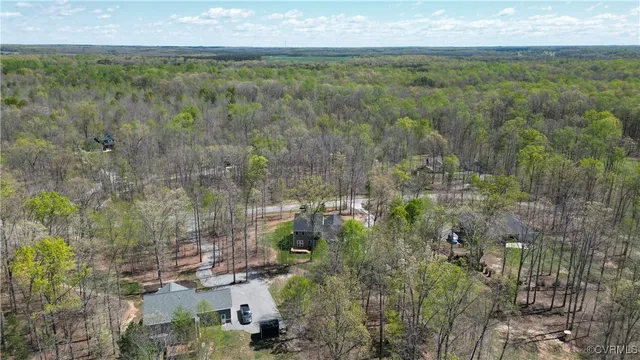 a view of a yard from a balcony