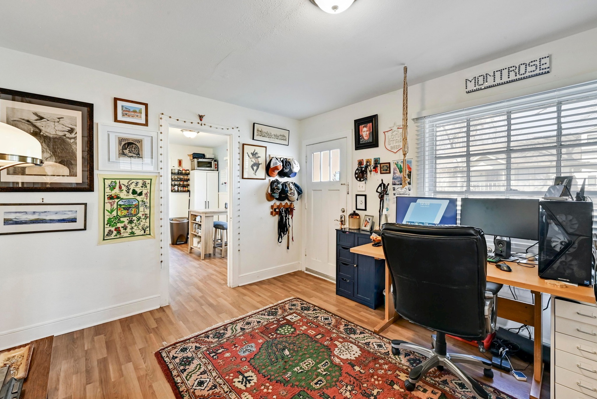 4530 Avenue D, Unit B Austin, TX 78751 - Photo 7 of 29 a living room with furniture and a wooden floor