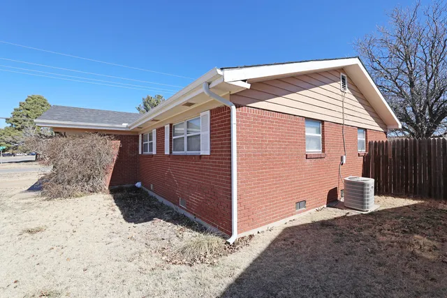 a backyard of a house