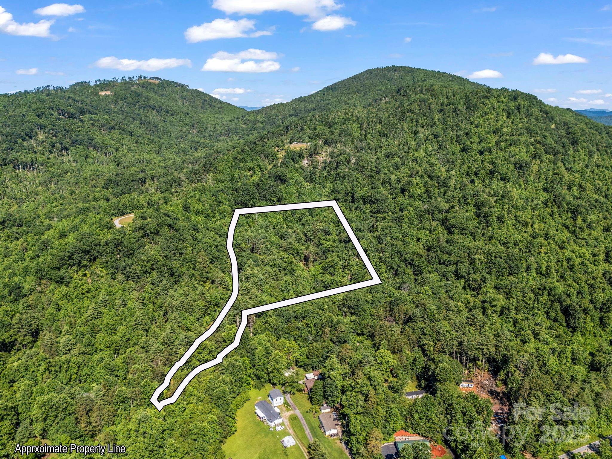 0 Climbing Road Hendersonville, NC 28792 - Photo 31 of 36 a backyard of a house with lots of green space
