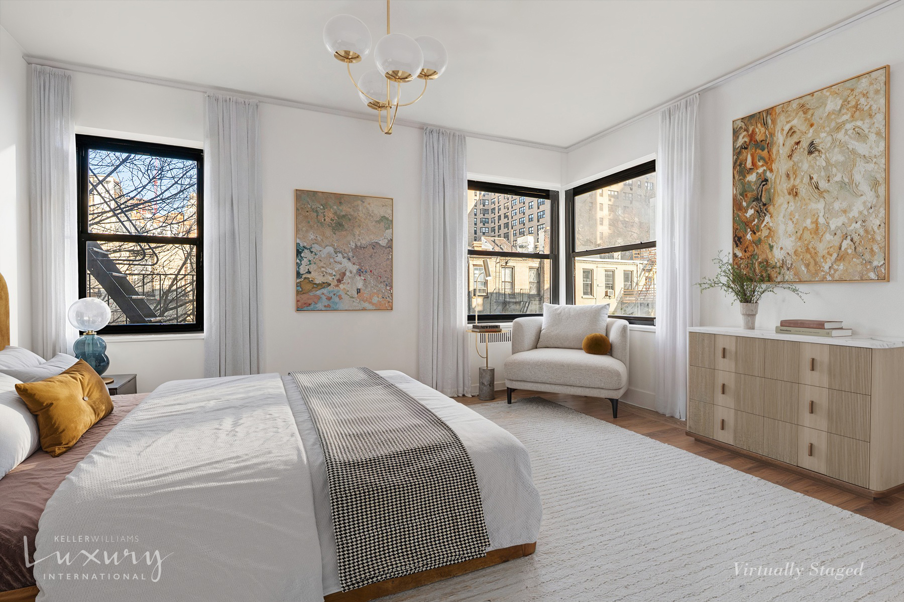 Undisclosed Address Manhattan, NY 10021 - Photo 7 of 15 a bedroom with a bed and a couch