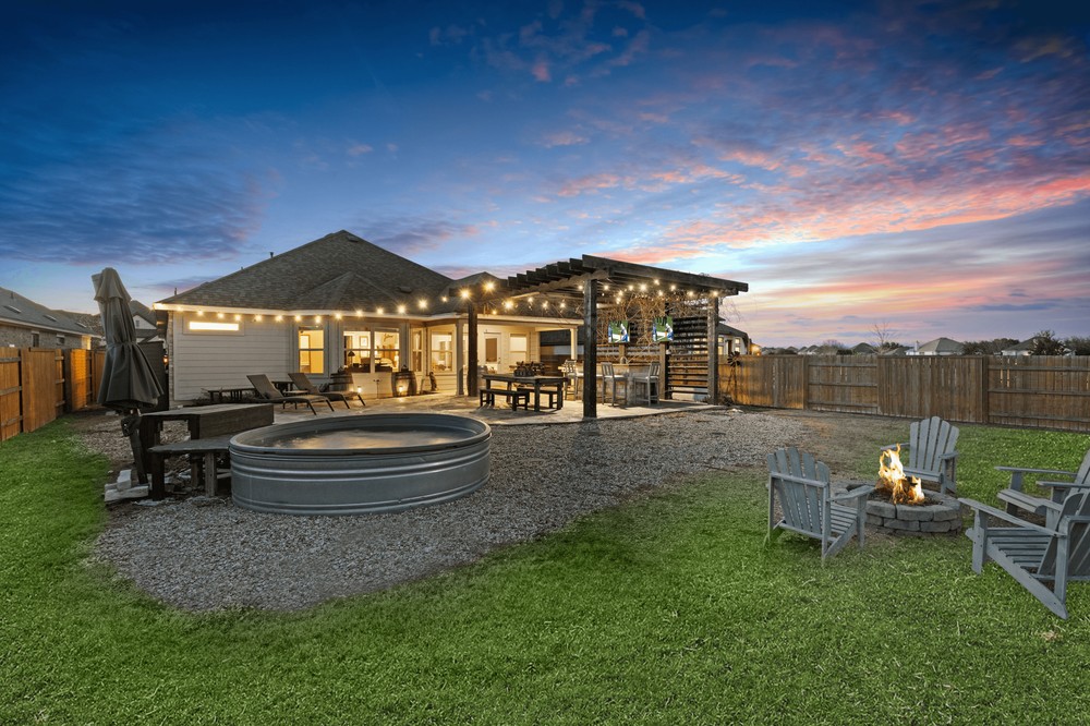 529 Cold Riv Run Kyle, TX 78640 - Photo 29 of 39 This backyard is ready for some serious family fun and or entertaining friends! Yet another reason why you don't need to leave the house to keep the kiddos and adults entertained! This is quite the convenience for an active family!