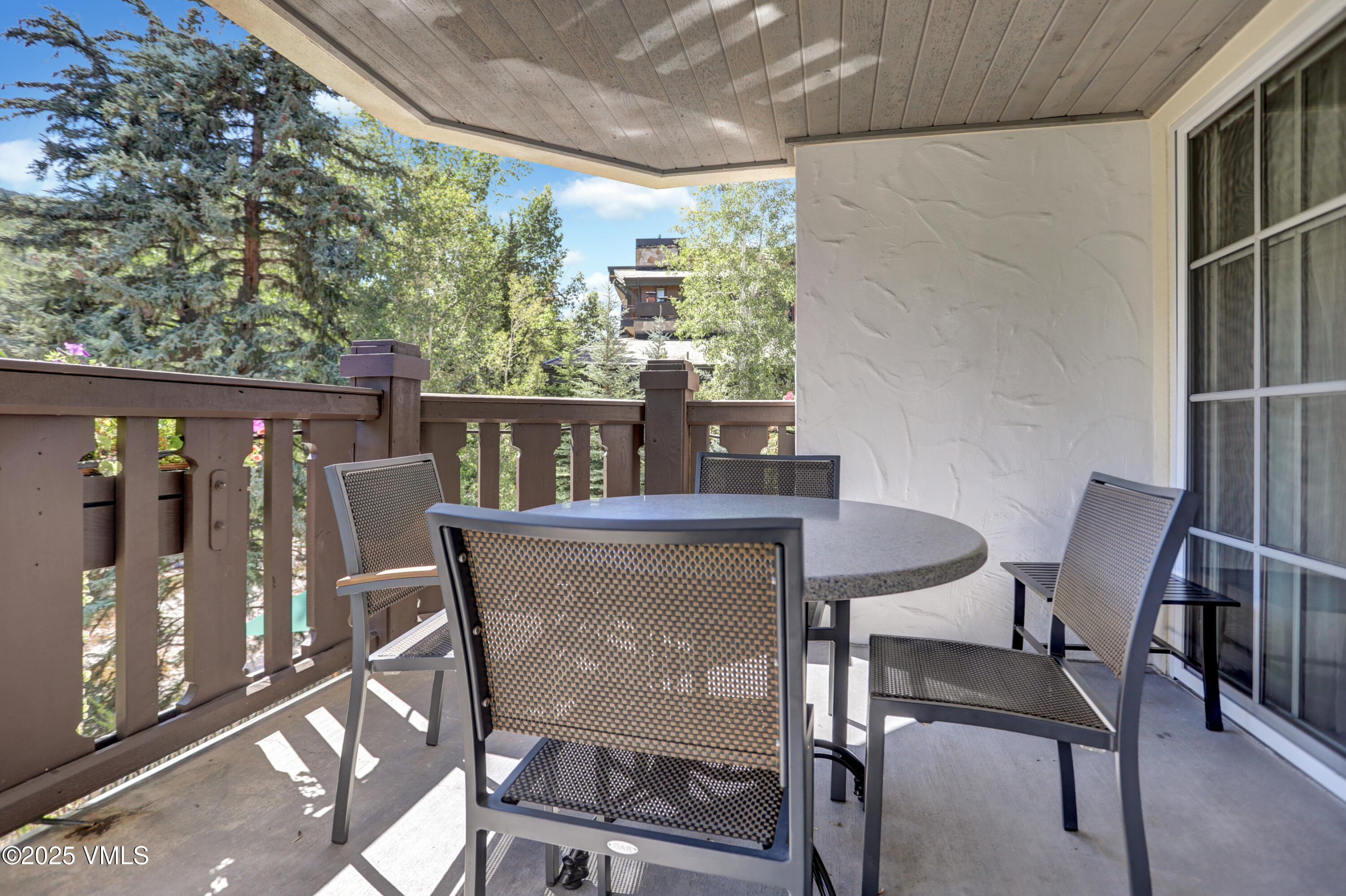 242 East Meadow Drive, Unit 3035 Vail, CO 81657 - Photo 10 of 28 a view of balcony with furniture