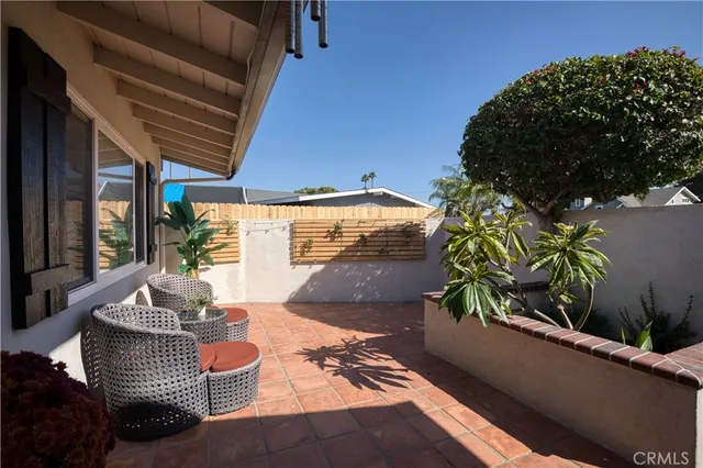 a house view with a seating space