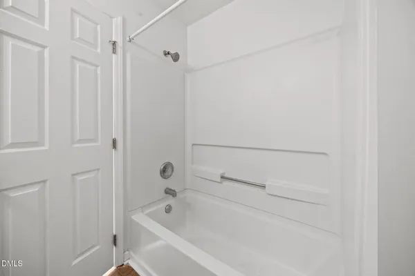 a bathroom with a tub