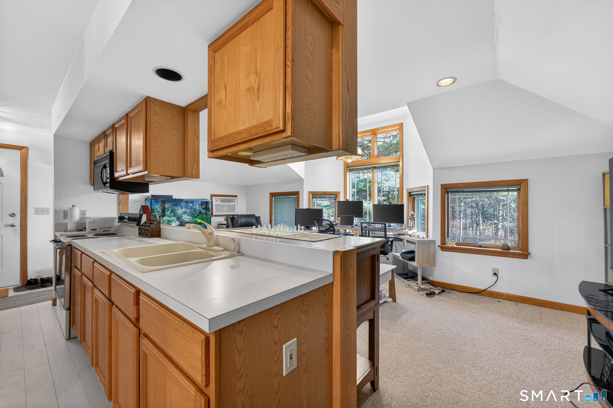 349 South Bigelow Road Hampton, CT 06247 - Photo 21 of 40 a kitchen with stainless steel appliances granite countertop a sink and cabinets
