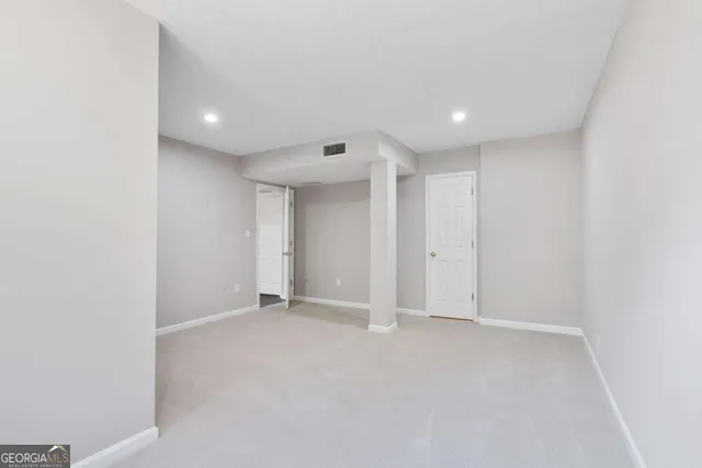 a view of an empty room