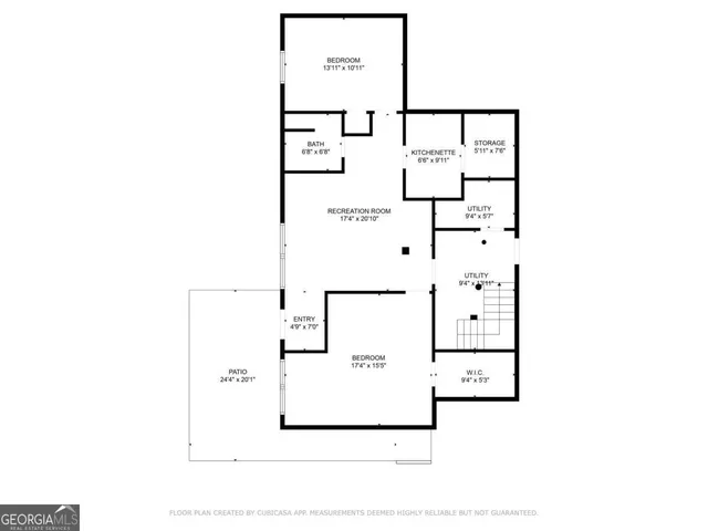 a picture of a bench in the wall