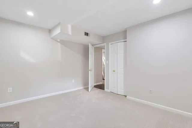 a view of an empty room