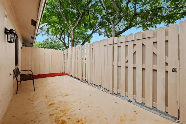 a view of wooden fence