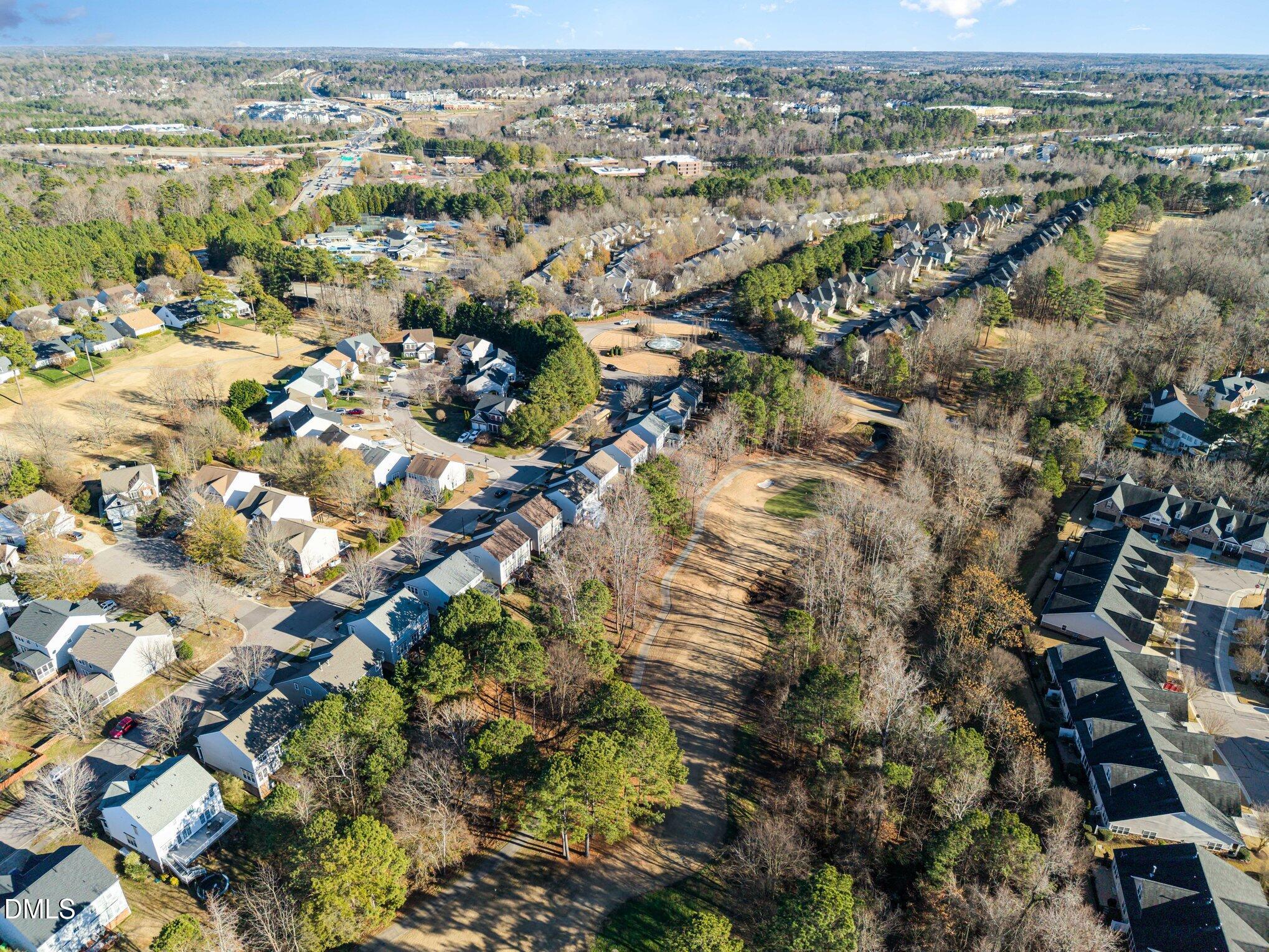 12347 Honeychurch Street Raleigh, NC 27614 - Photo 52 of 62 an aerial view of residential houses with outdoor space