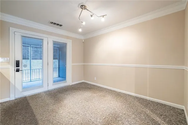 a view of an empty room