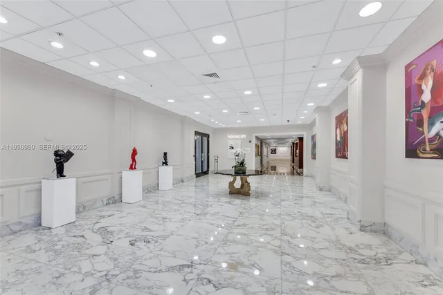 a view of roof with tall buildings