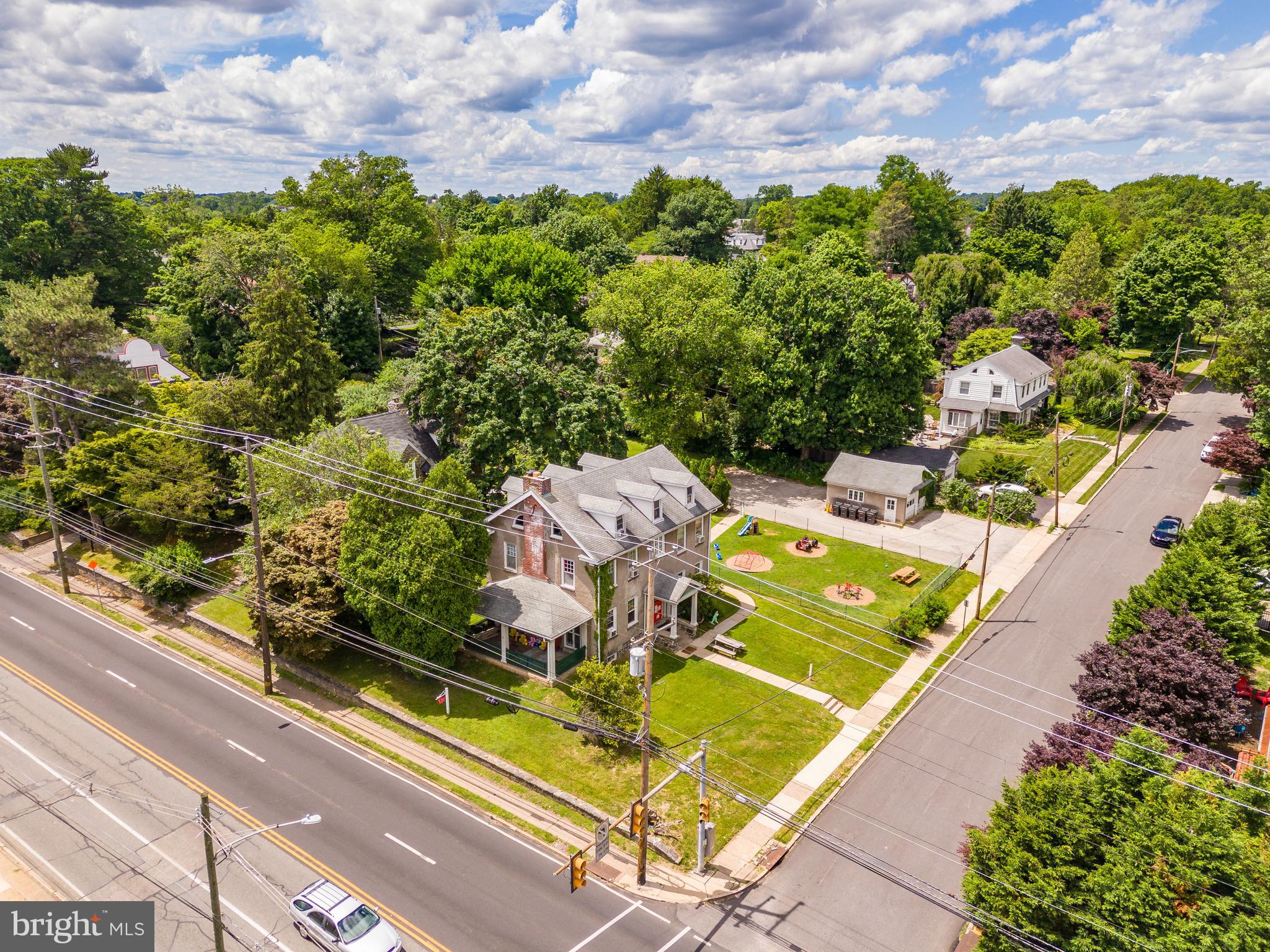 223 East Park Road Havertown, PA 19083 - Photo 12 of 37 an aerial view of a house with a swimming pool
