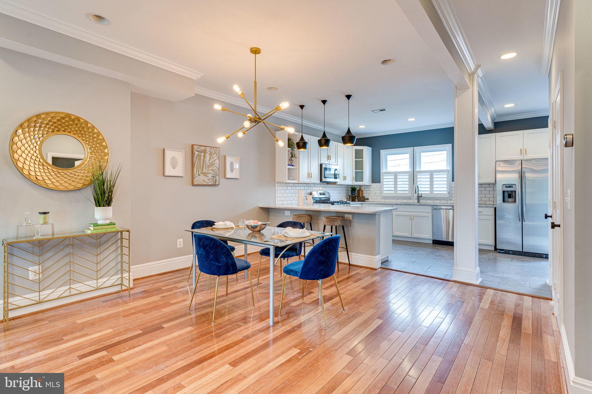 1026 7th Street Northeast Washington, DC 20002 - Photo 13 of 70 Spacious dining room opens to kitchen