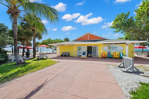 a view of a house with a patio