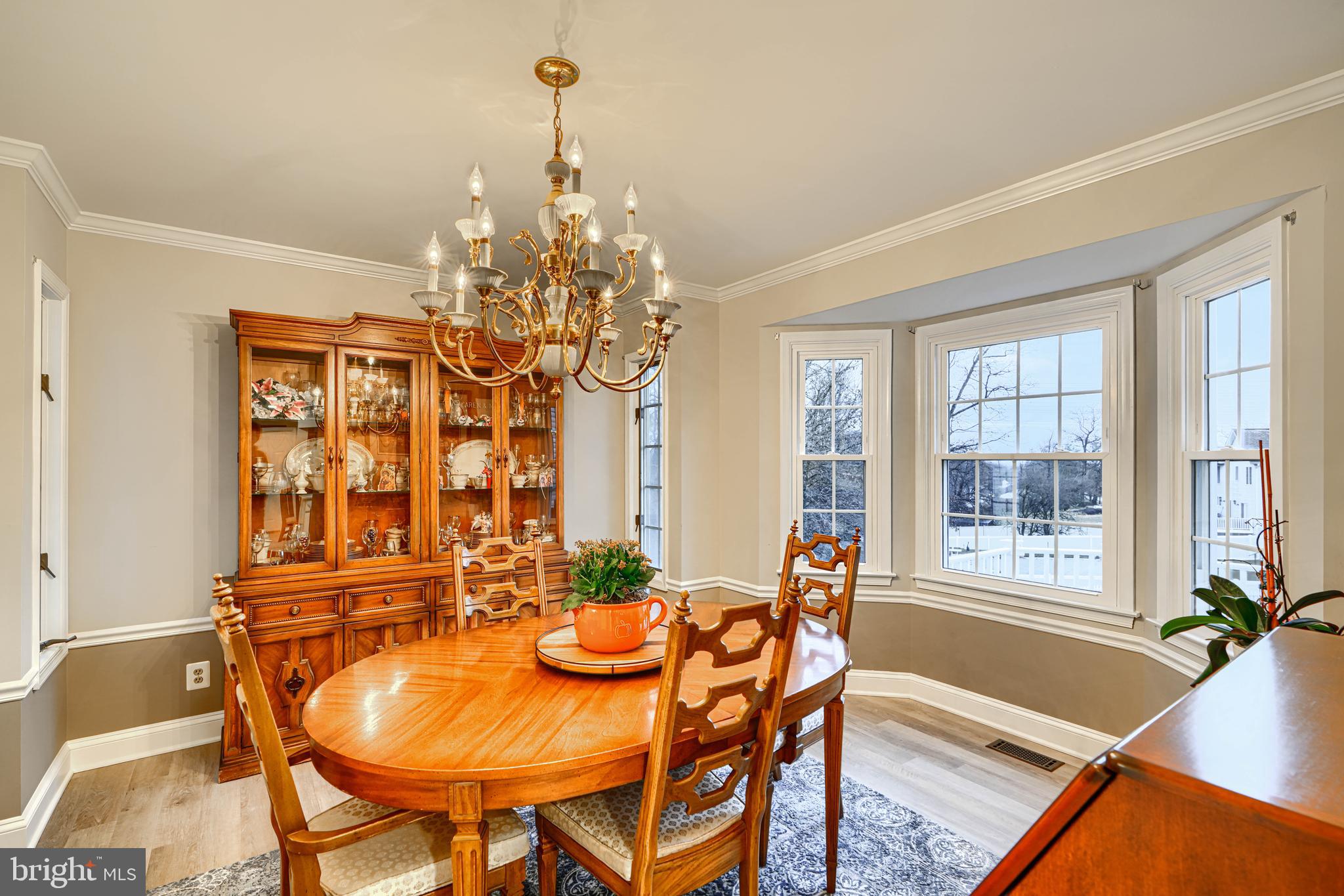 3 Horn Point Court Baltimore, MD 21234 - Photo 29 of 83 a view of a dining room with furniture and chandelier
