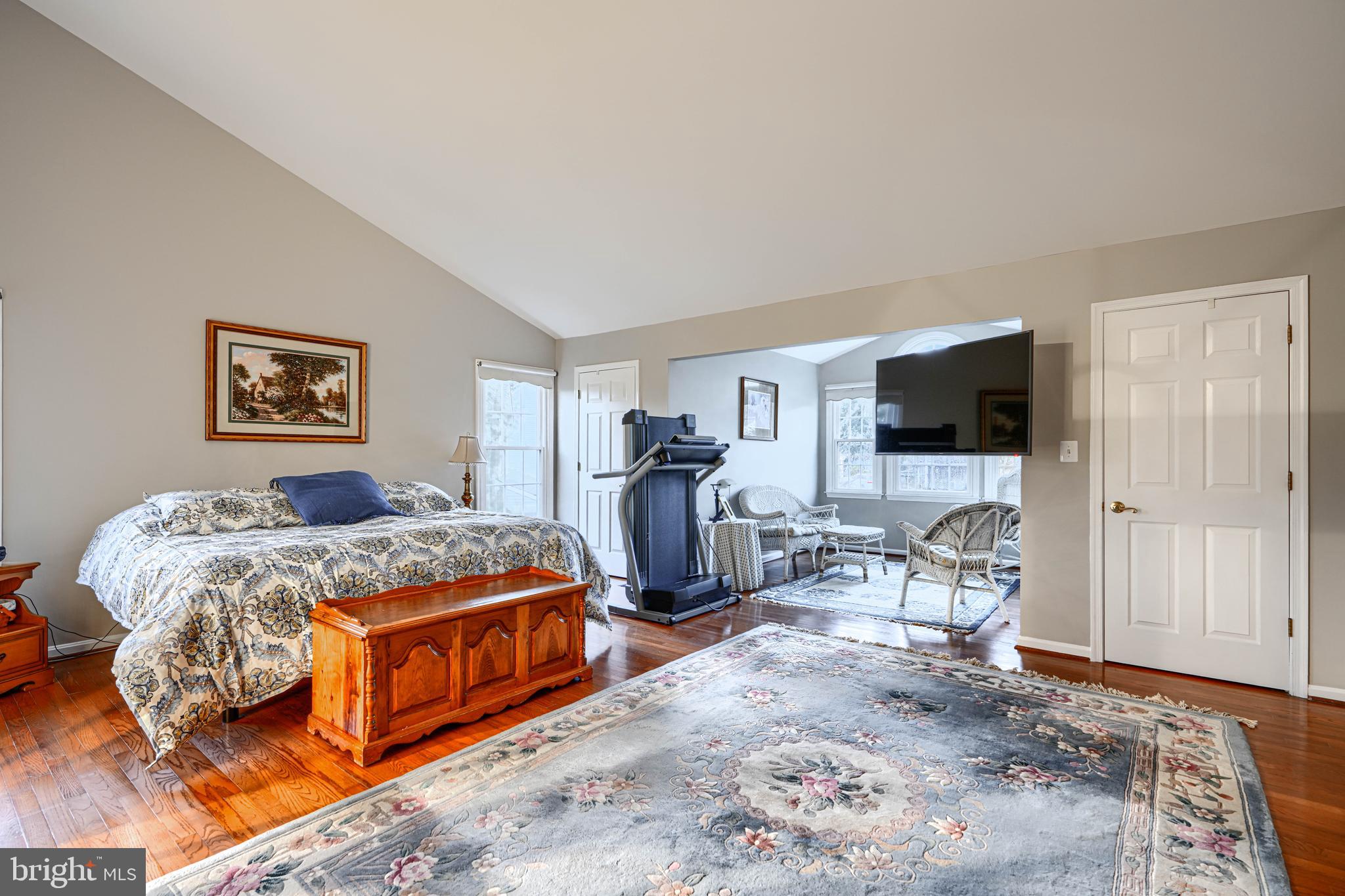 3 Horn Point Court Baltimore, MD 21234 - Photo 36 of 83 a bedroom with bed a flat tv screen and windows