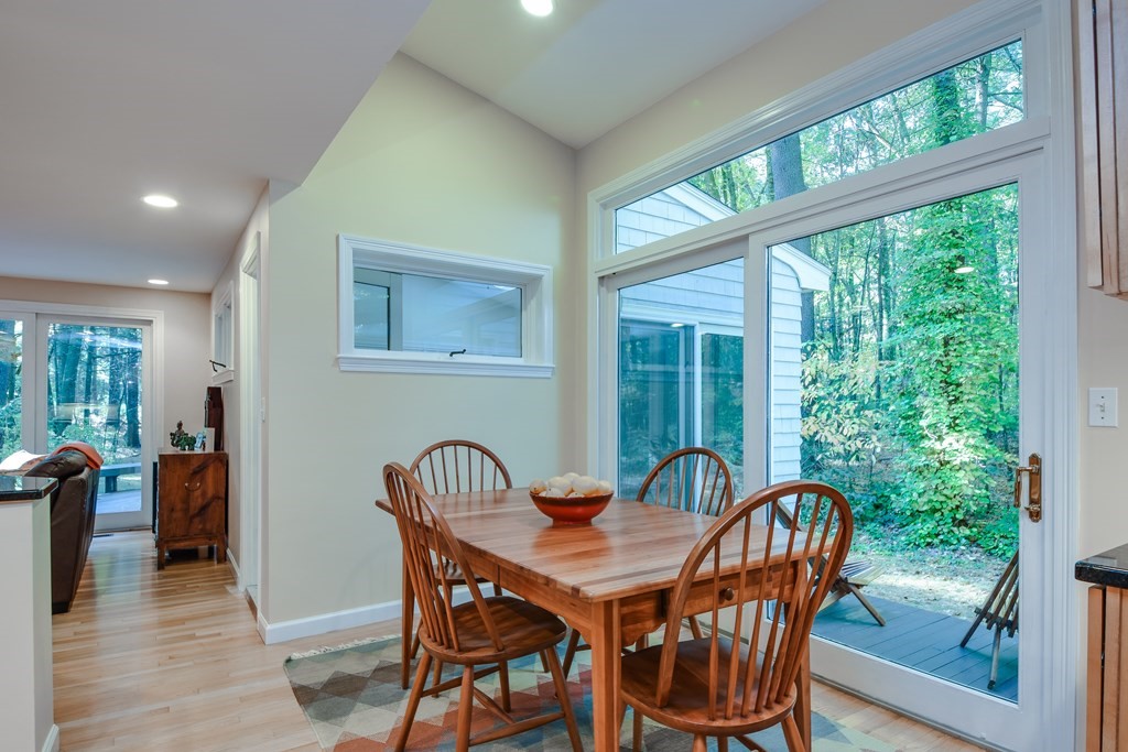 50 Old Orchard Road Sherborn, MA 01770 - Photo 11 of 26 a view of a dining room with furniture window and outside view