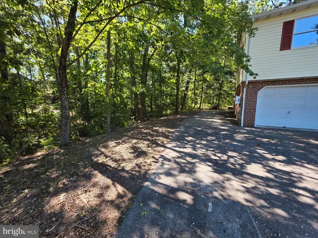 a view of a room with a window