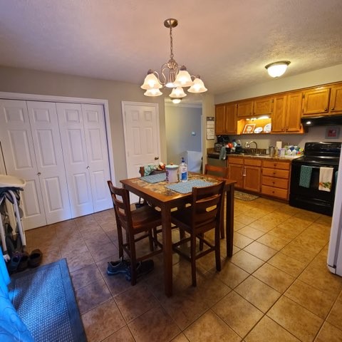 1749 Carney Winters Road Ashland City, TN 37015 - Photo 8 of 27 a dining room filled a chandelier and kitchen view