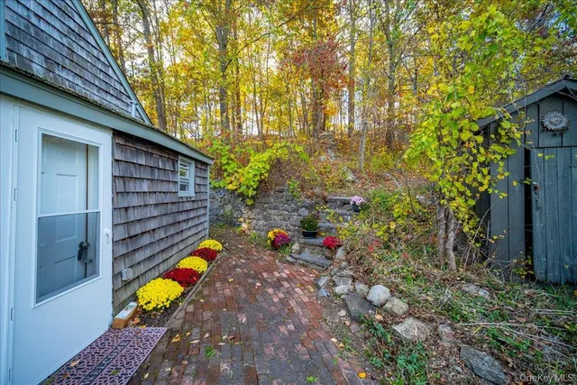 a view of yard with an outdoor space
