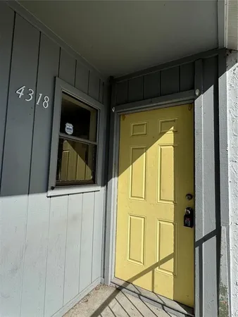 a view of front door