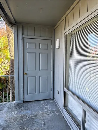 a view of front door