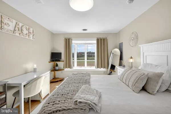 a room with furniture and a table