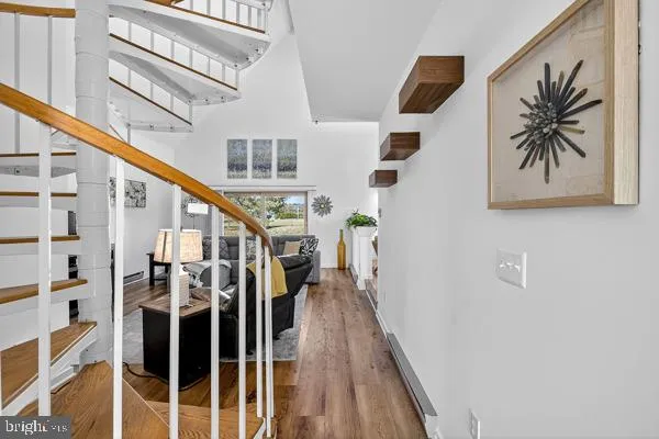 a view of a garage with storage