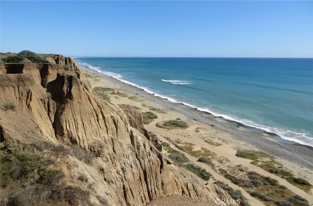 a view of beach and ocean