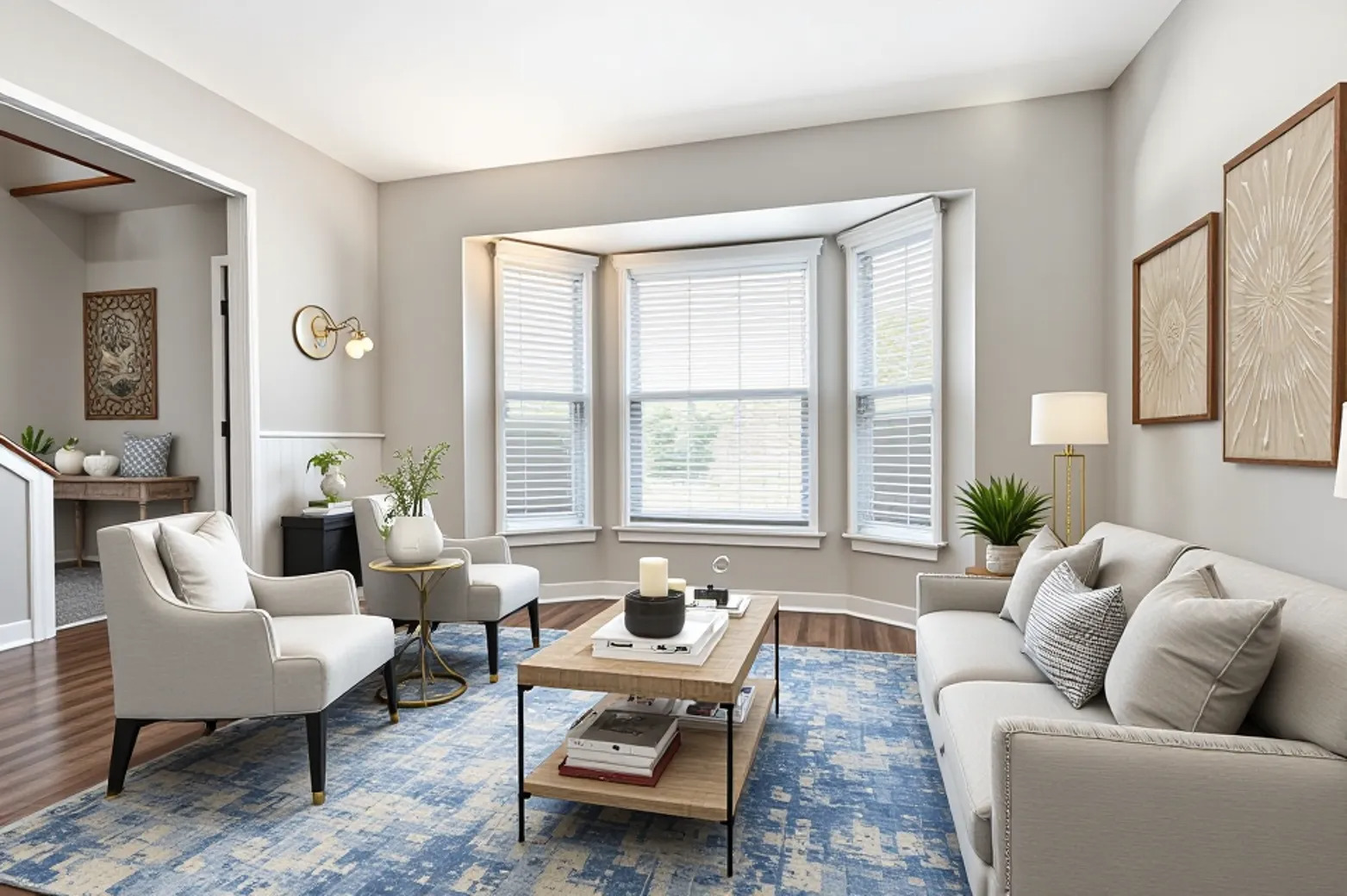 2615 Prairieview Lane Aurora, IL 60502 - Photo 3 of 24 a living room with furniture and a large window