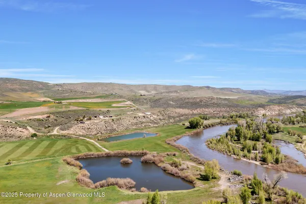a view of a lake with a mountain