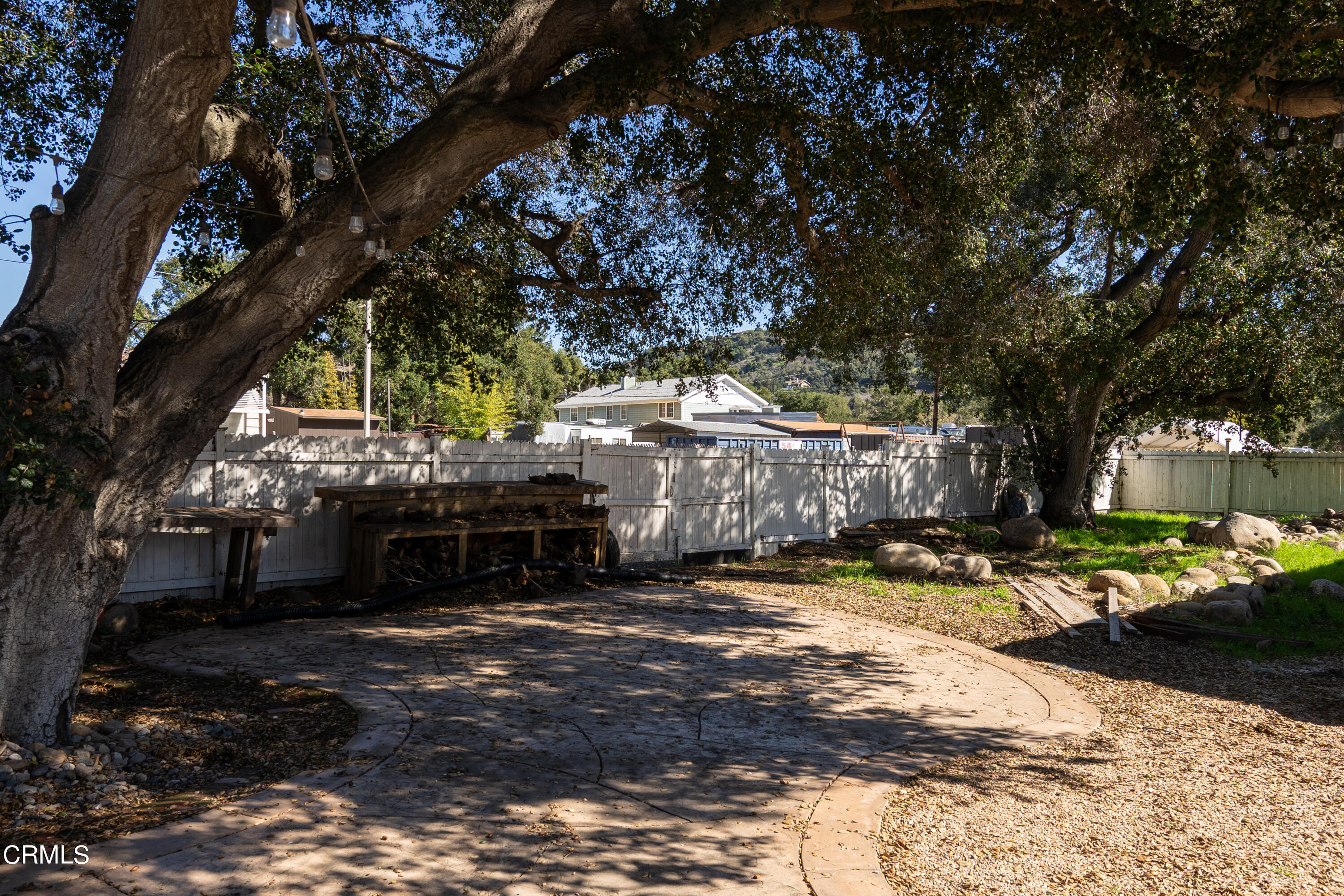 70 Rockaway Road Oak View, CA 93022 - Photo 16 of 20 a view of a backyard with large trees