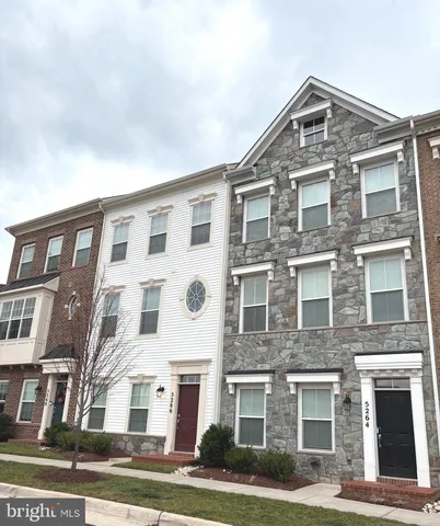 a front view of a building