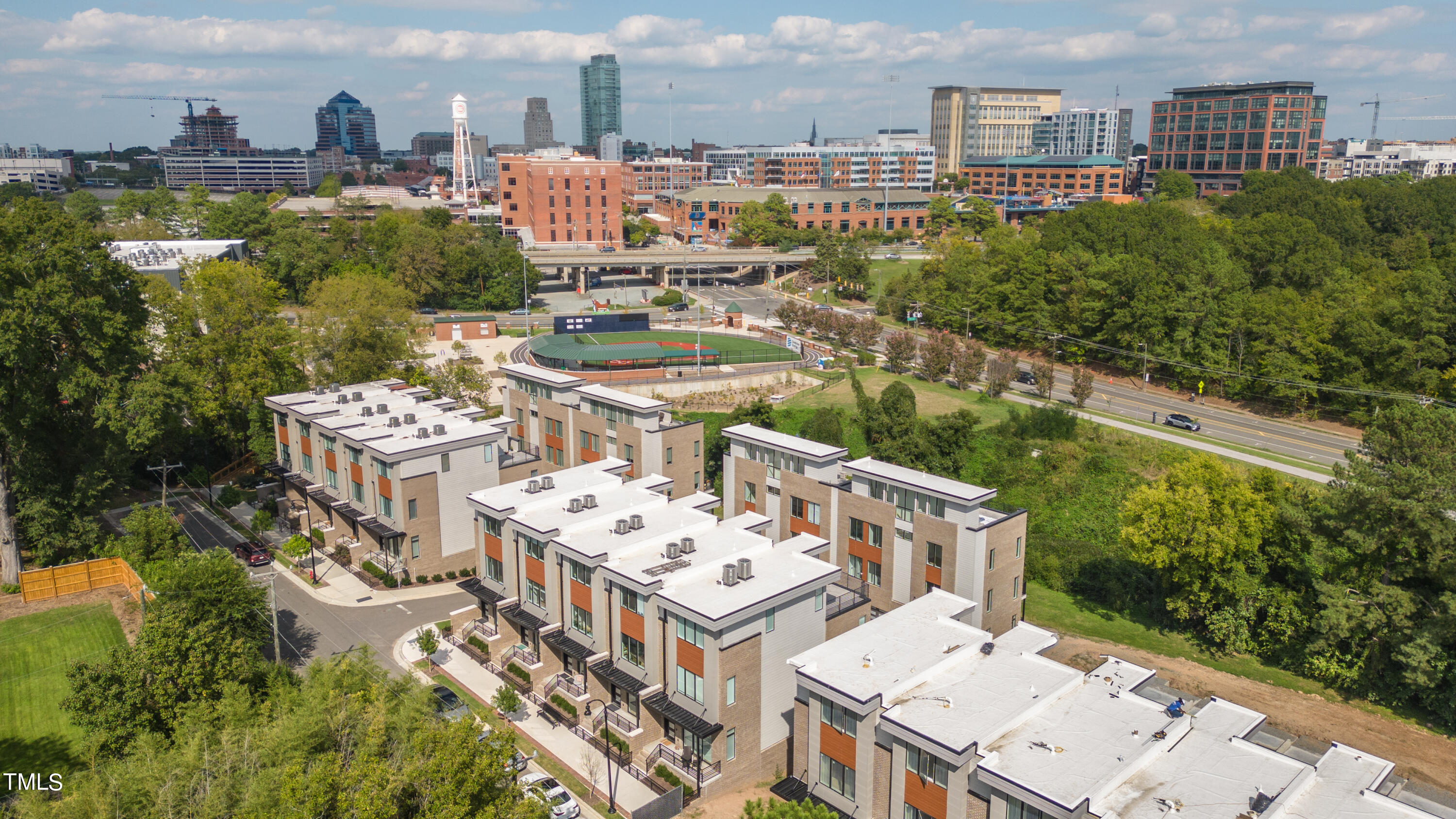 1022 Manor Way, Unit 22 Durham, NC 27701 - Photo 66 of 67 03-The Terraces Aerial-3