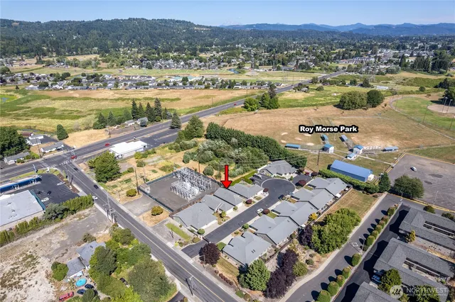 a view of a city with an ocean view