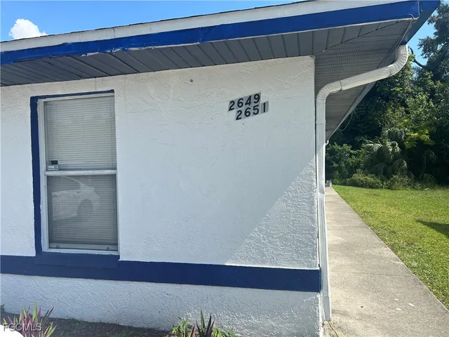 a front view of a house