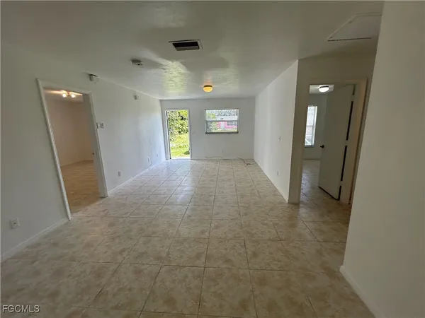 a view of an empty room