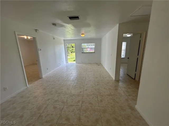 a view of an empty room