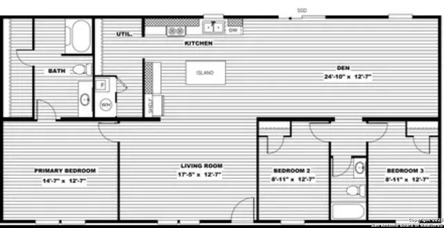 a view of a white building