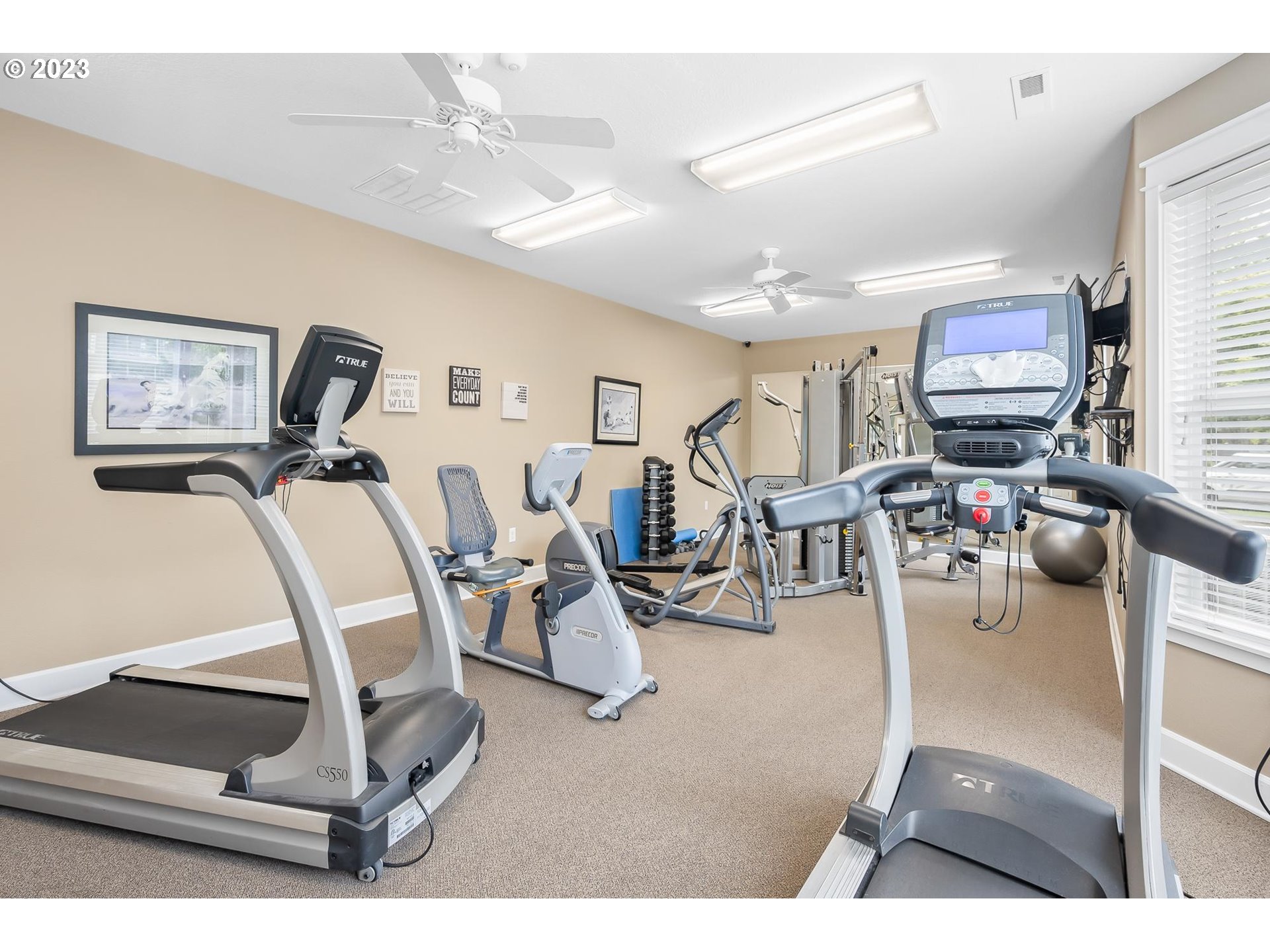 2830 Northeast Blossom Hill Road Fairview, OR 97024 - Photo 25 of 34 a room with gym equipment